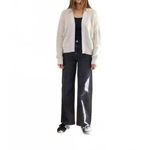 NEW IT IS WELL L.A. easy open front cardigan in natural cotton